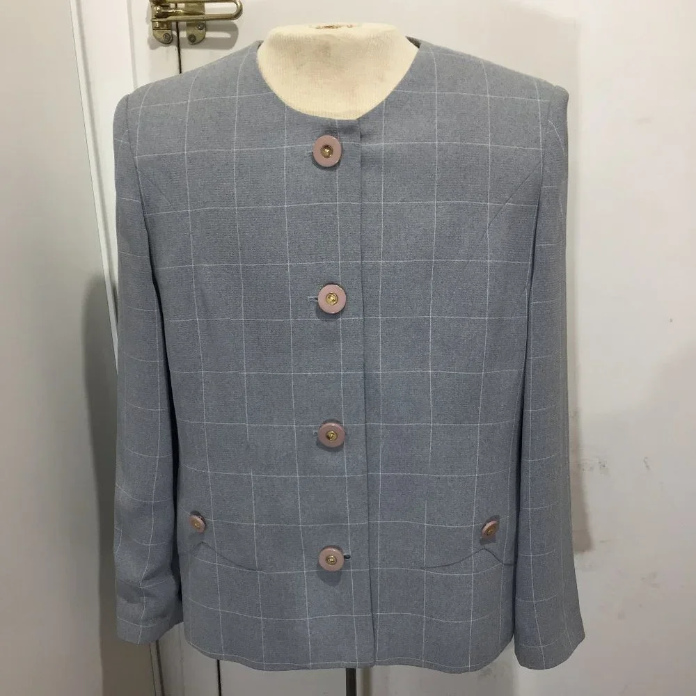 VINTAGE NANCY PLAID JACKETS SIZE 13 - Picture 4 of 6